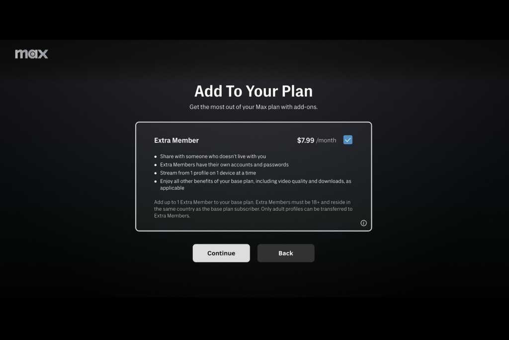 Max Extra Member add-on