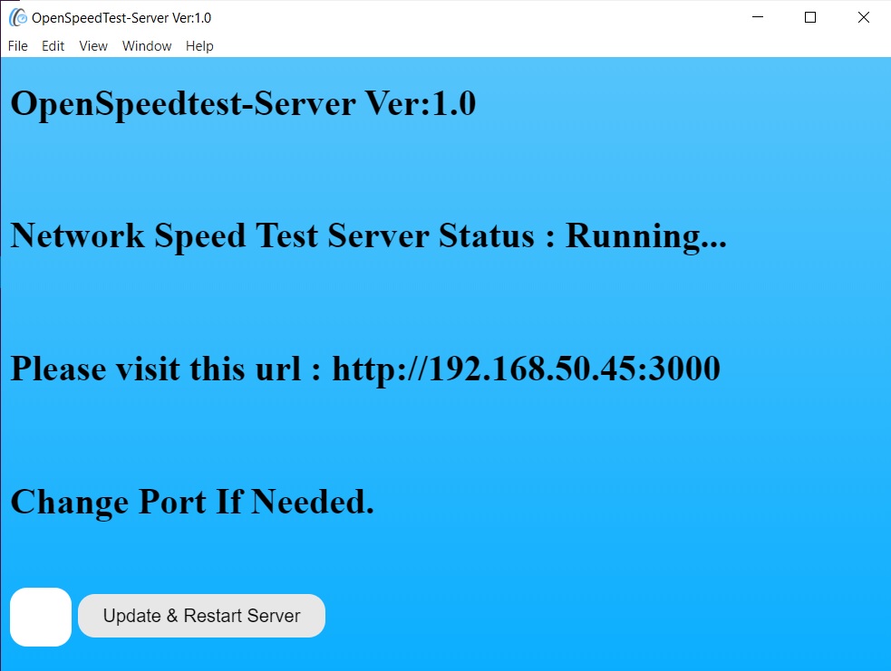 OpenSpeedTest software