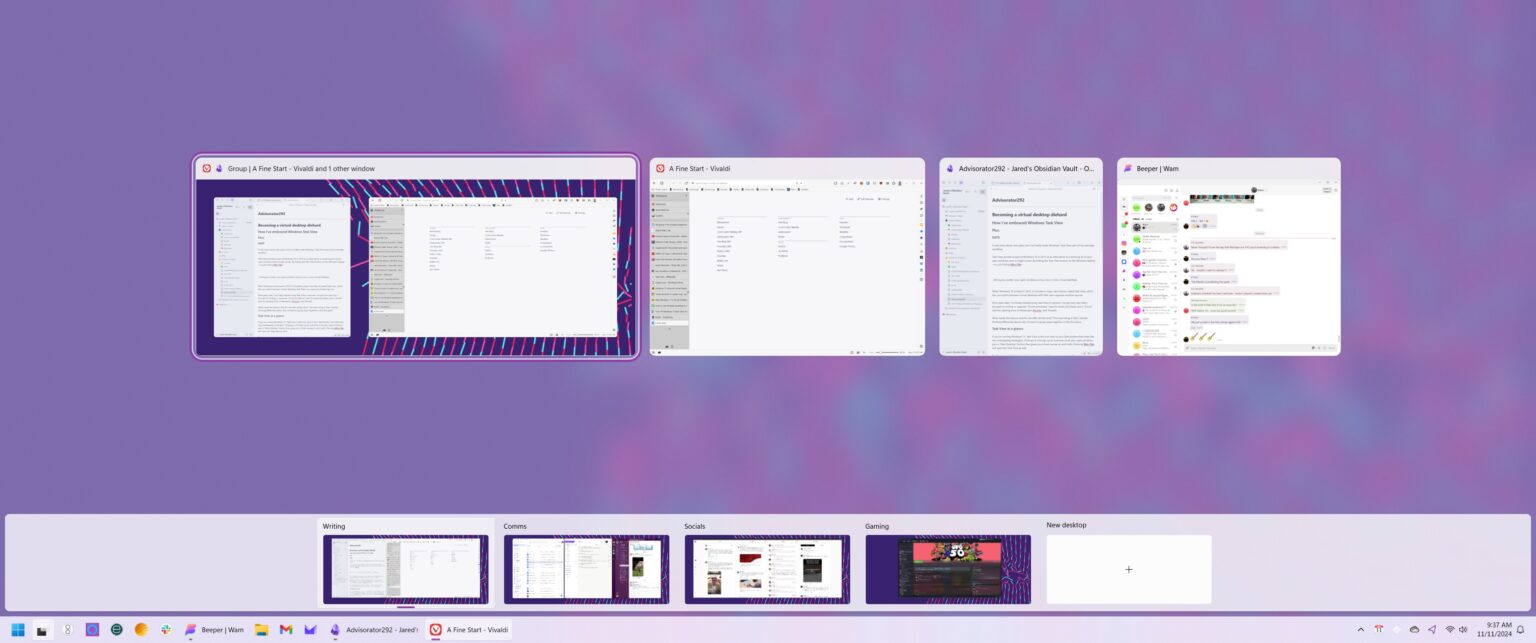 Learning to love Windows Task View – Advisorator