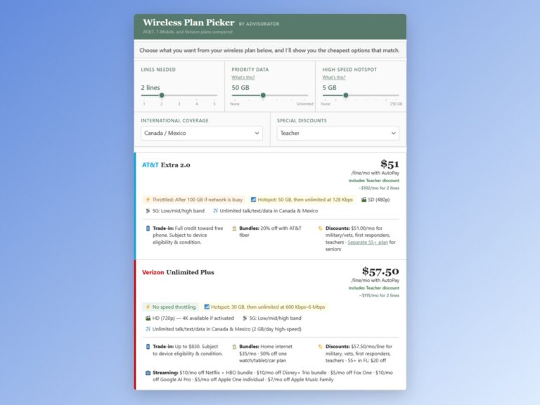 Help with picking a phone plan