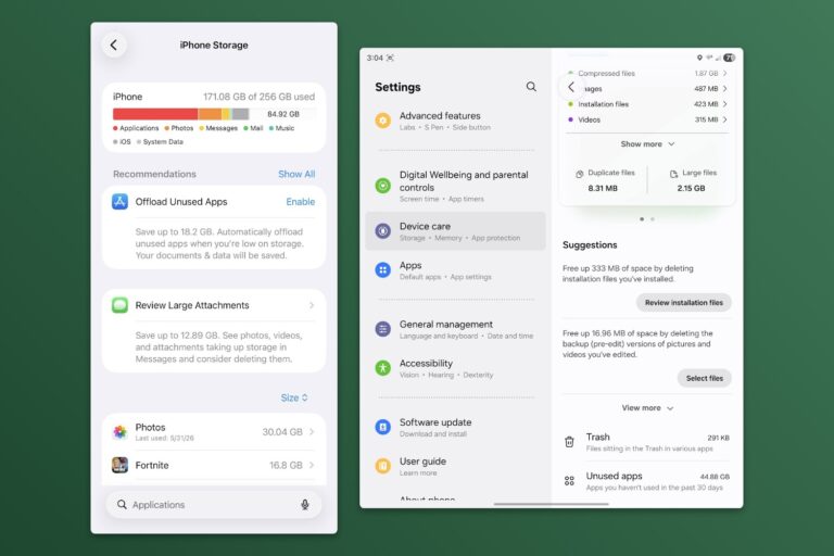 Free up your phone's storage