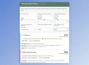 Wireless Plan Picker