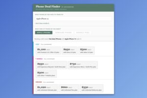 Phone Deal Finder